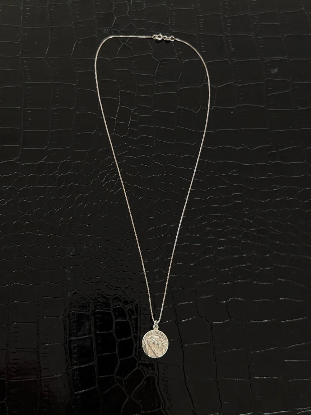 Others Follow Silver Los Angeles Medallion Necklace